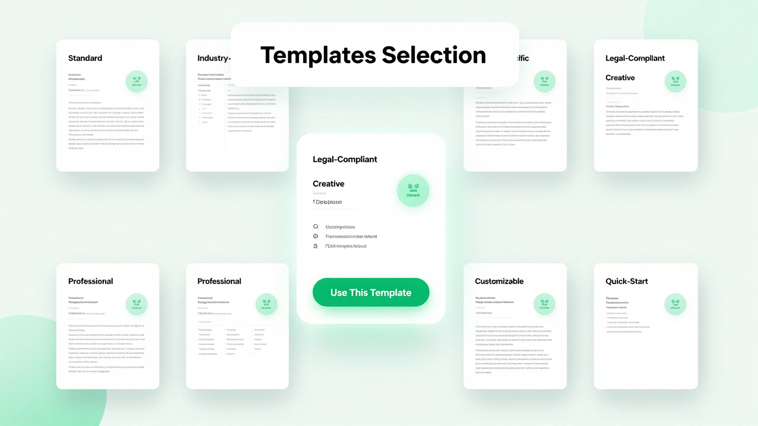 Template Selection Feature