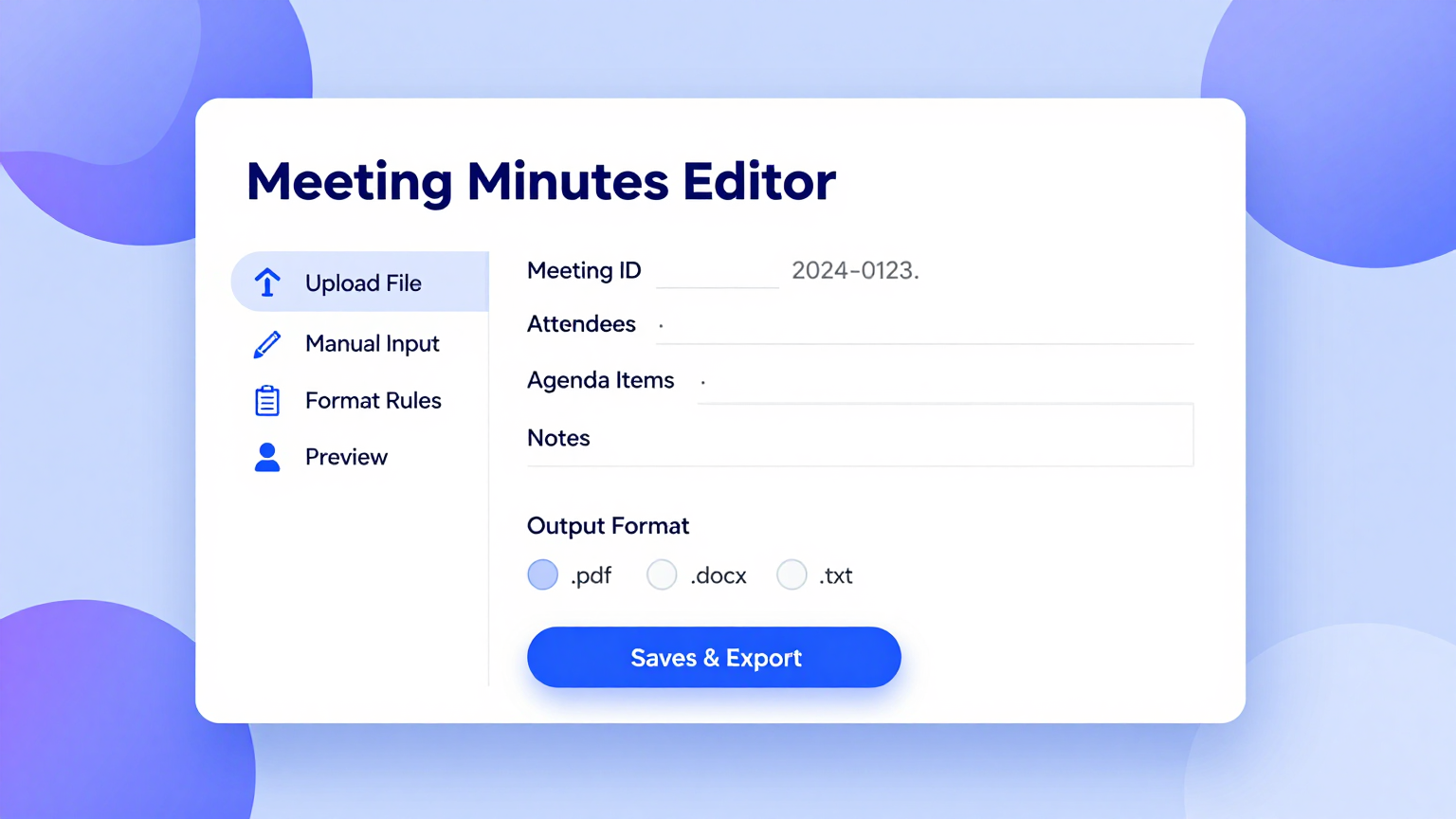 Online Editor Feature
