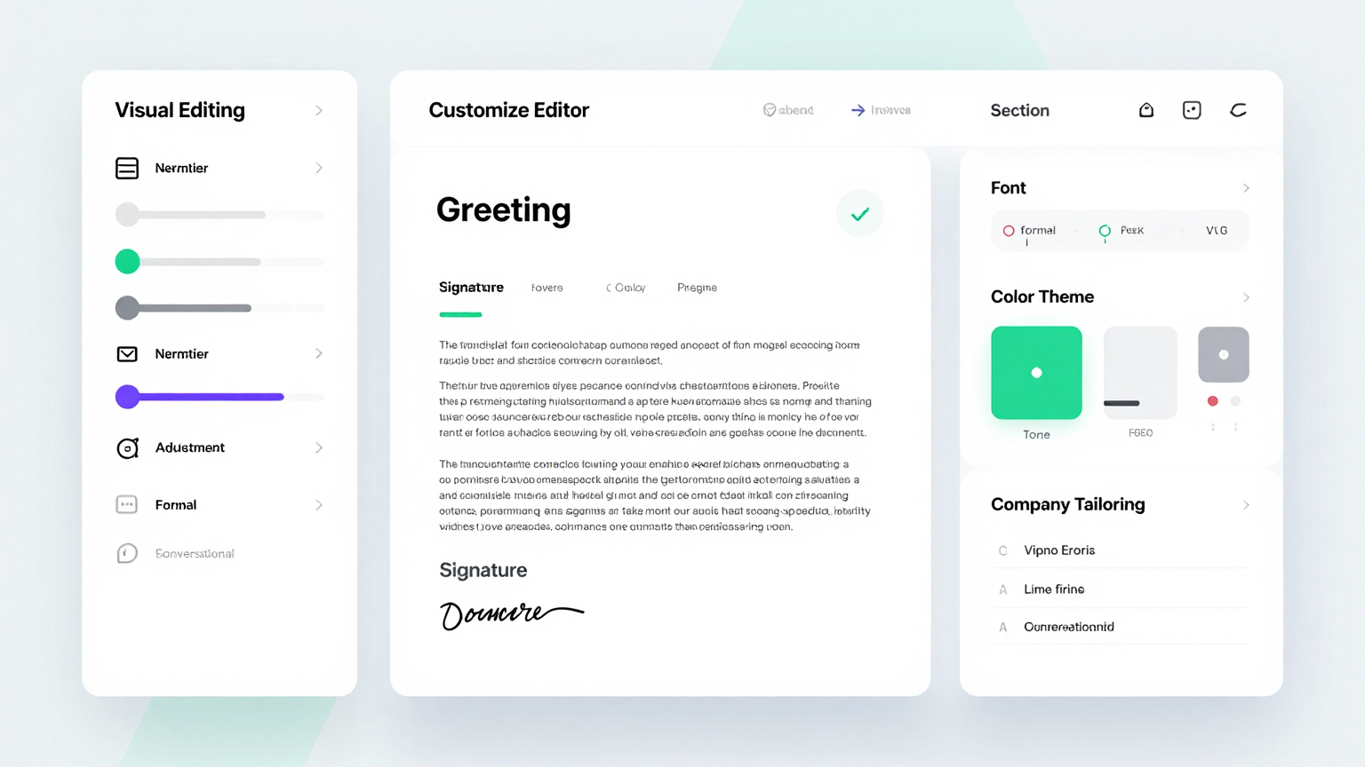 Online Editor Feature
