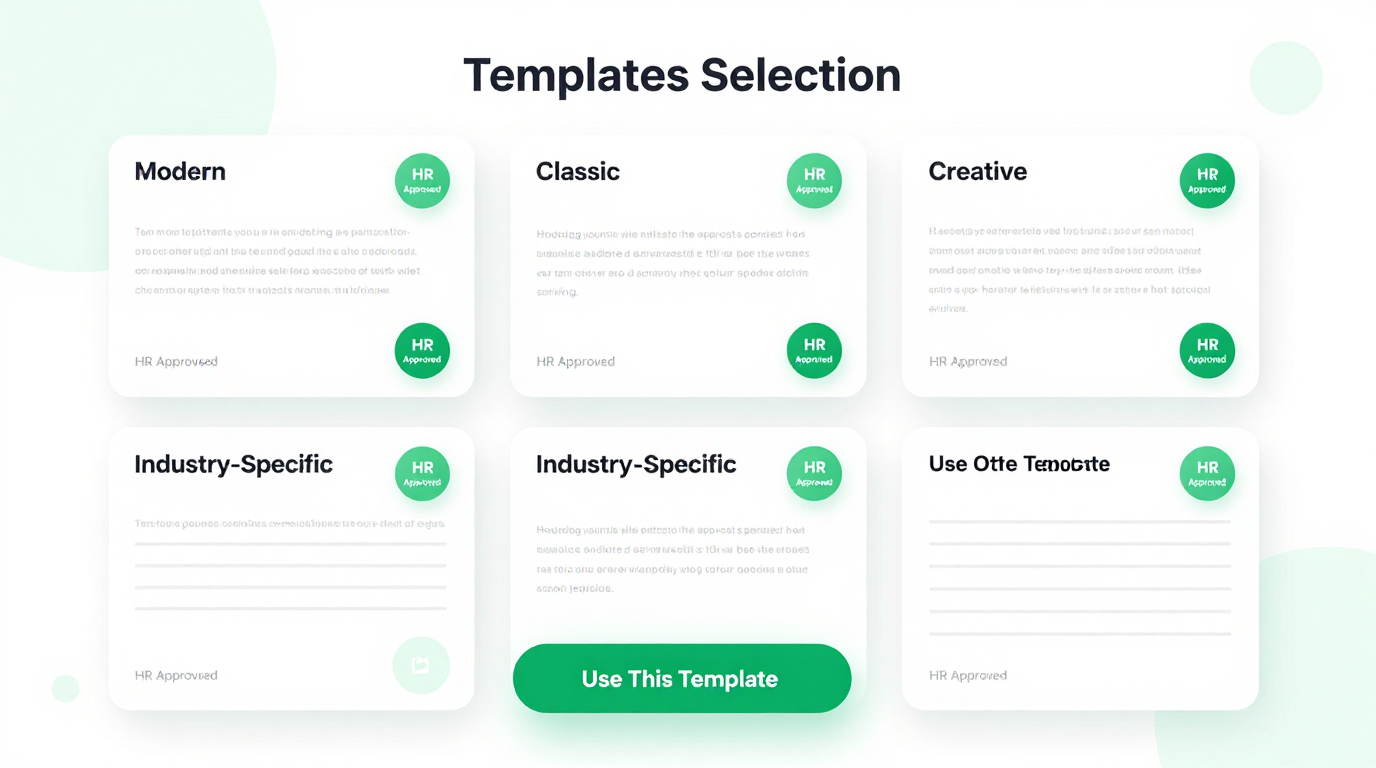Template Selection Feature