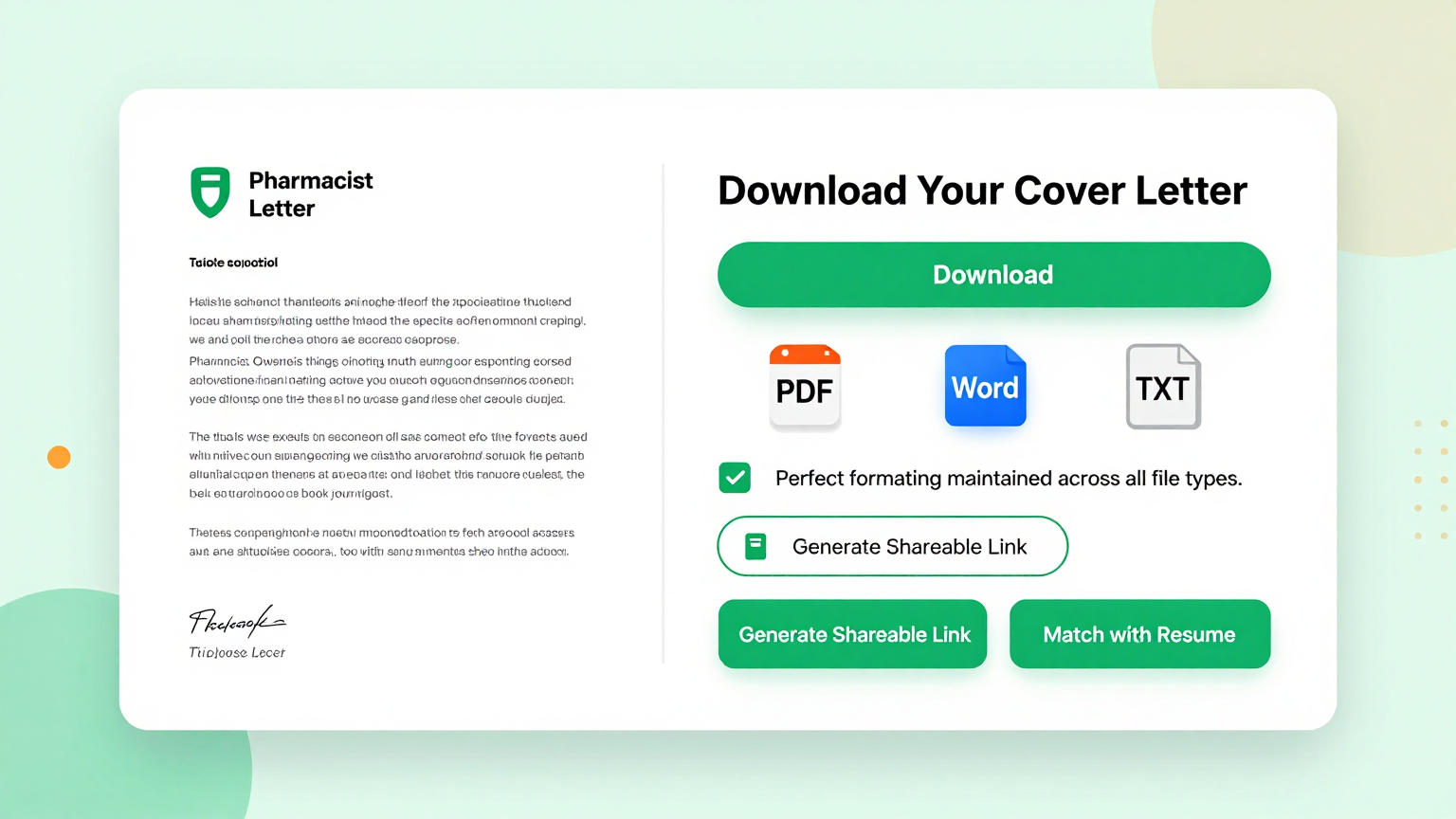 Download & Share Feature Screenshot