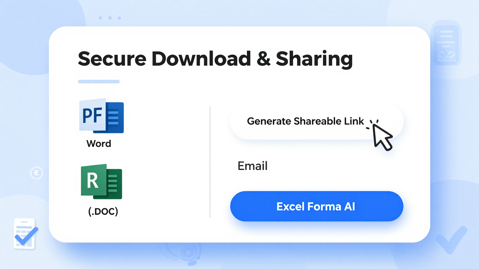 Download & Share Feature Screenshot