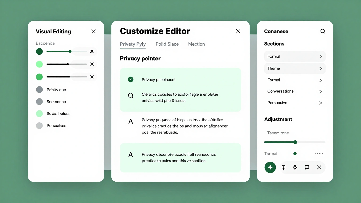 Editing policy clauses online