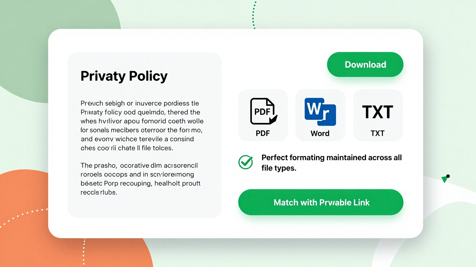 Downloading a finished policy as PDF