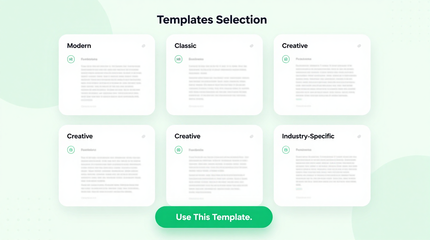 Template Selection Feature
