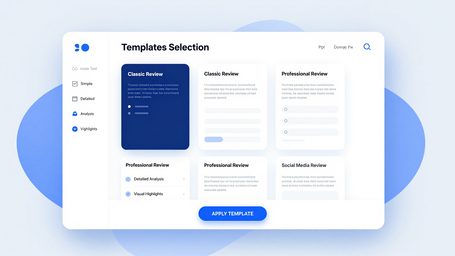 Review Template Feature