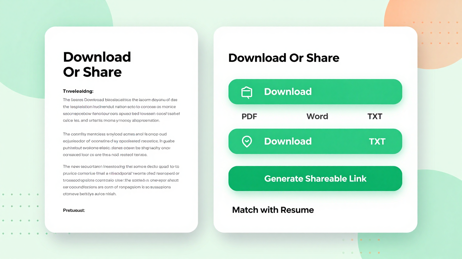 Download & Share Feature Screenshot