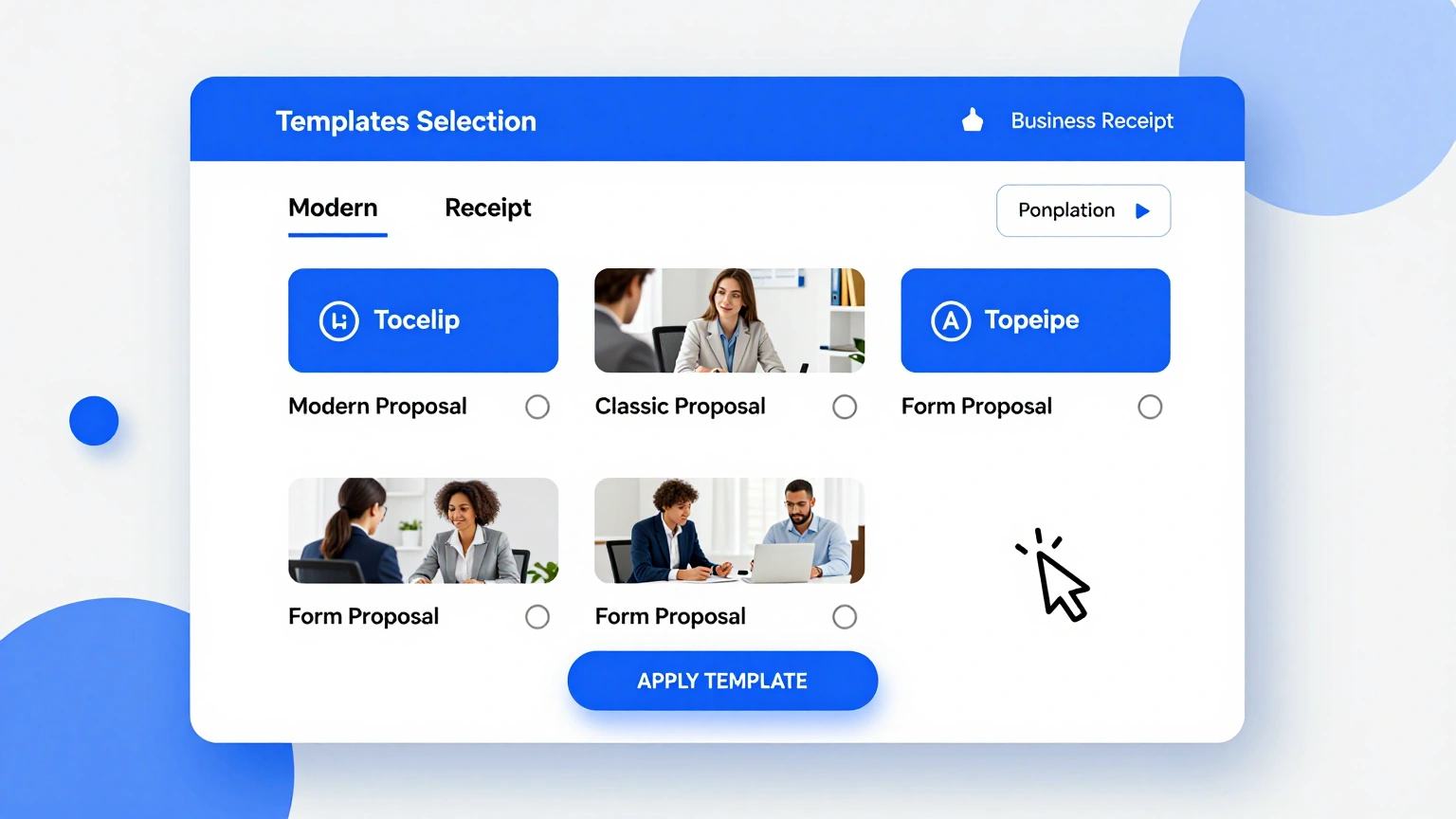 Proposal request template gallery
