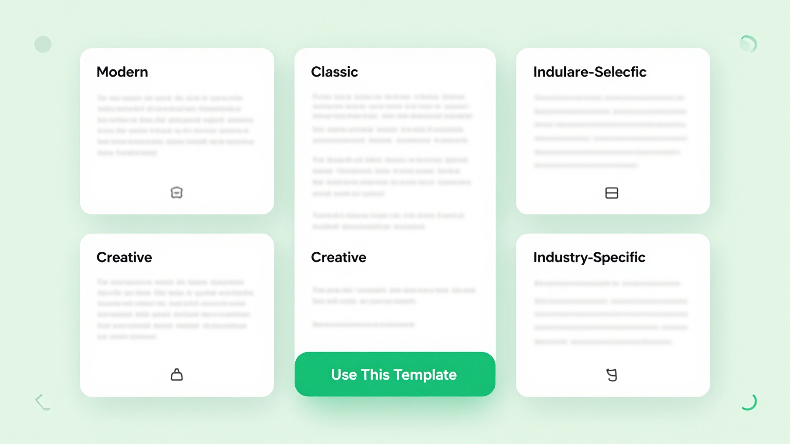 Template Selection Feature