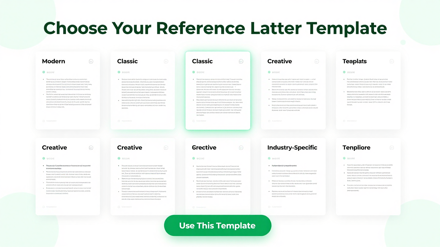 Skills Selection Feature