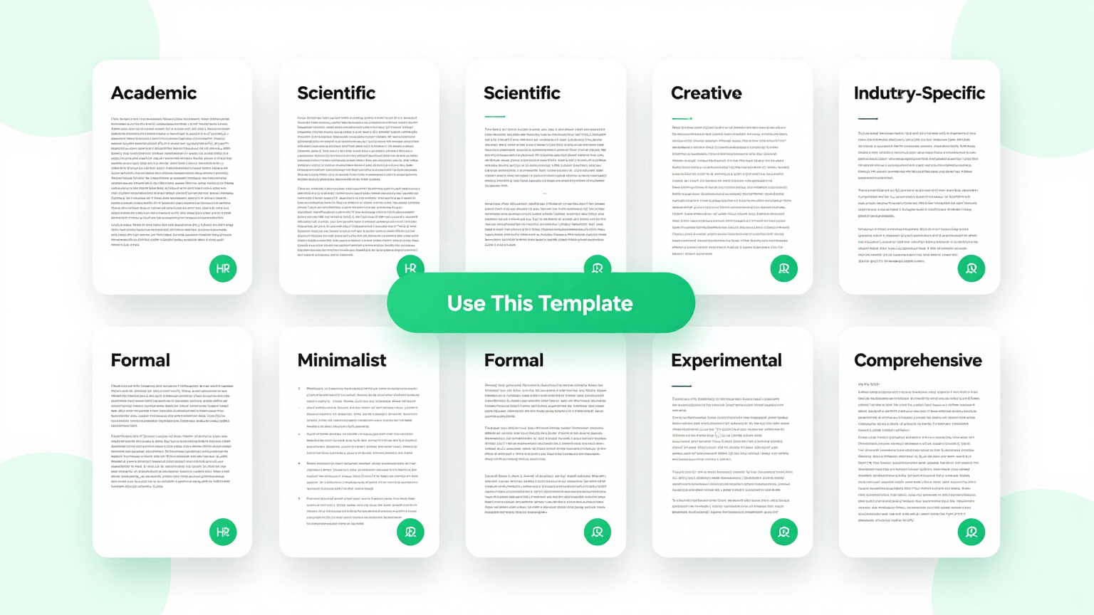 Template Selection Feature