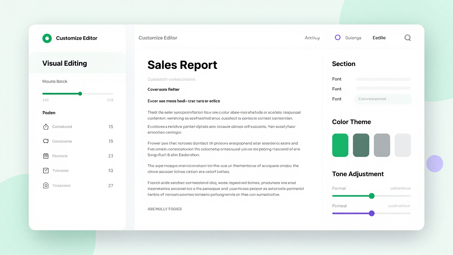 Online Editor Feature