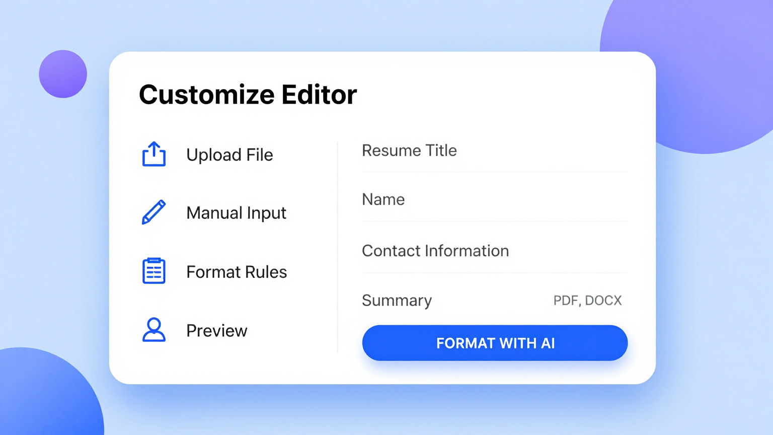 Online Editor Feature