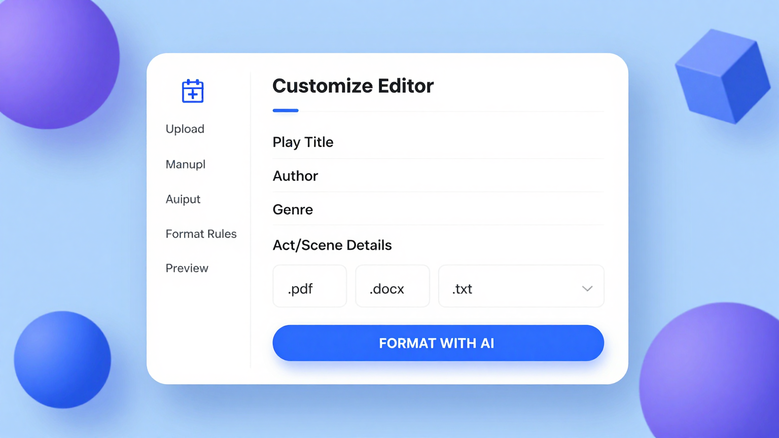 Online Editor Feature