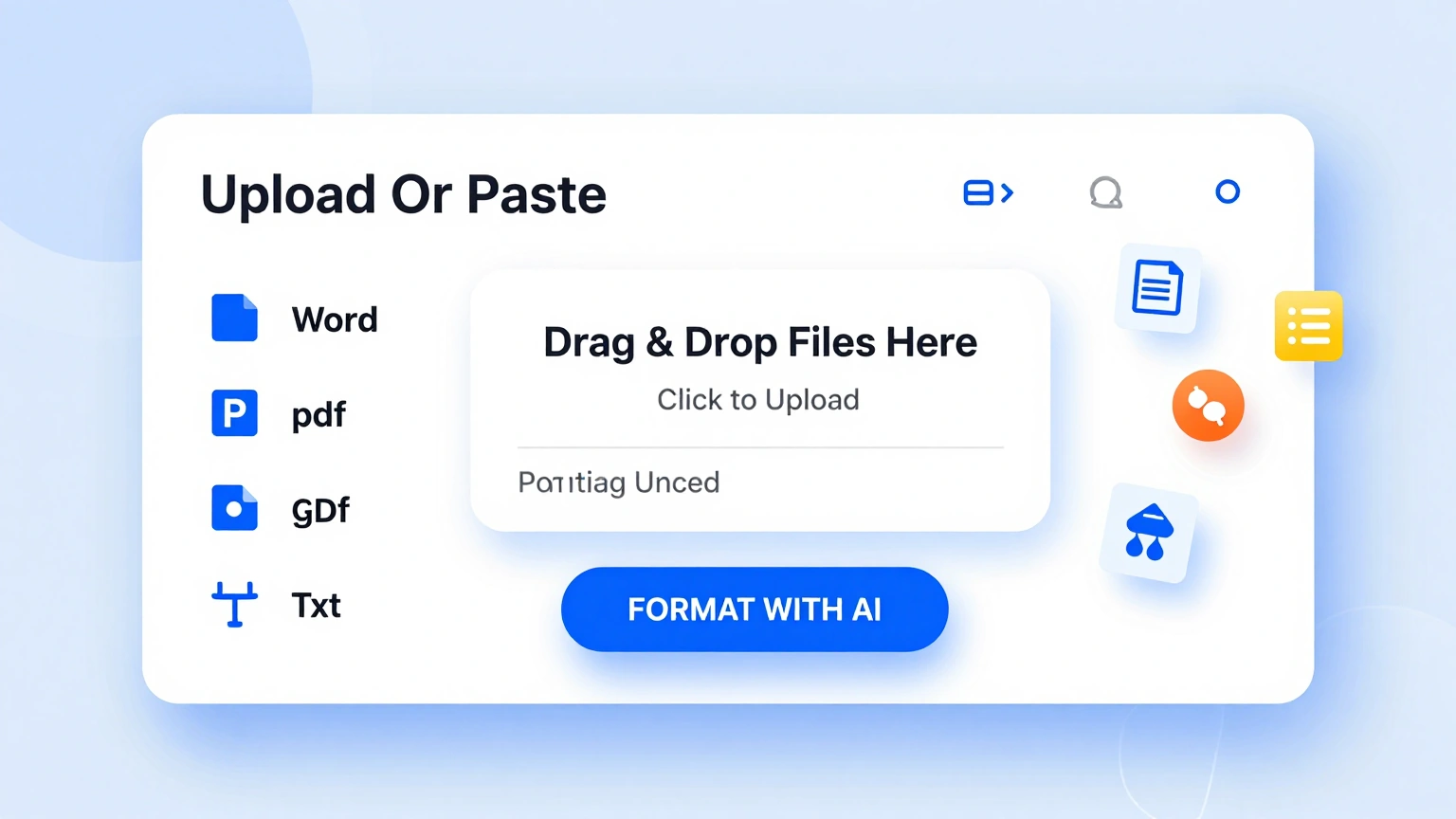 Importing brainstorm notes into the Swot tool