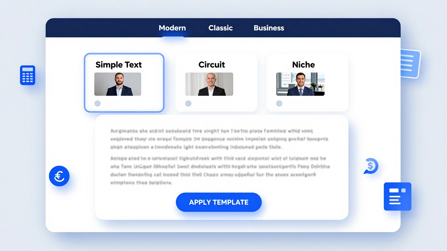 Selecting a four-quadrant grid layout