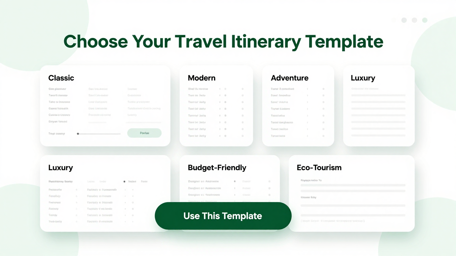 Professional Templates Feature Screenshot