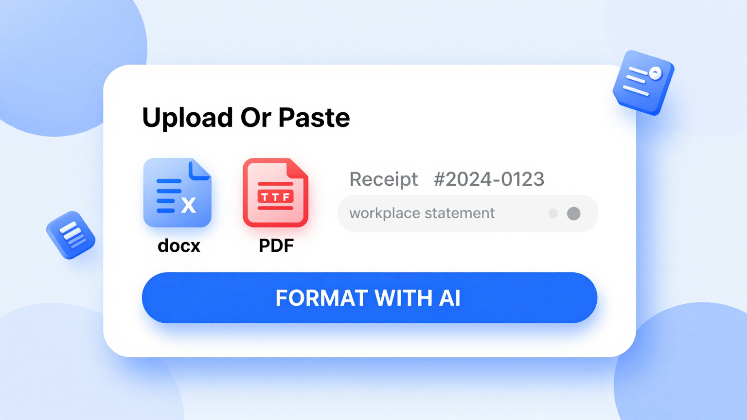 Enter Statement Details Feature