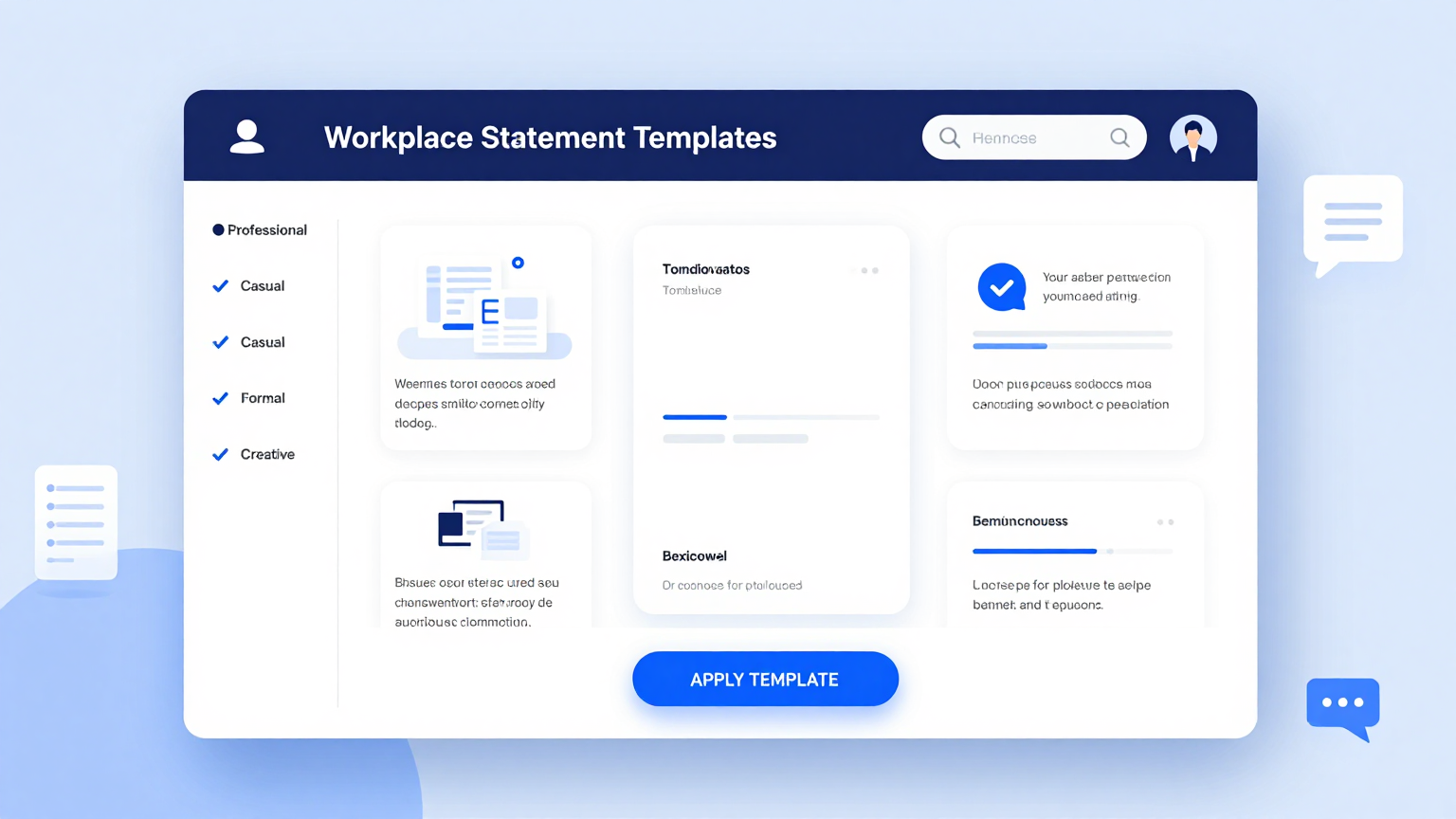 Professional Templates Feature