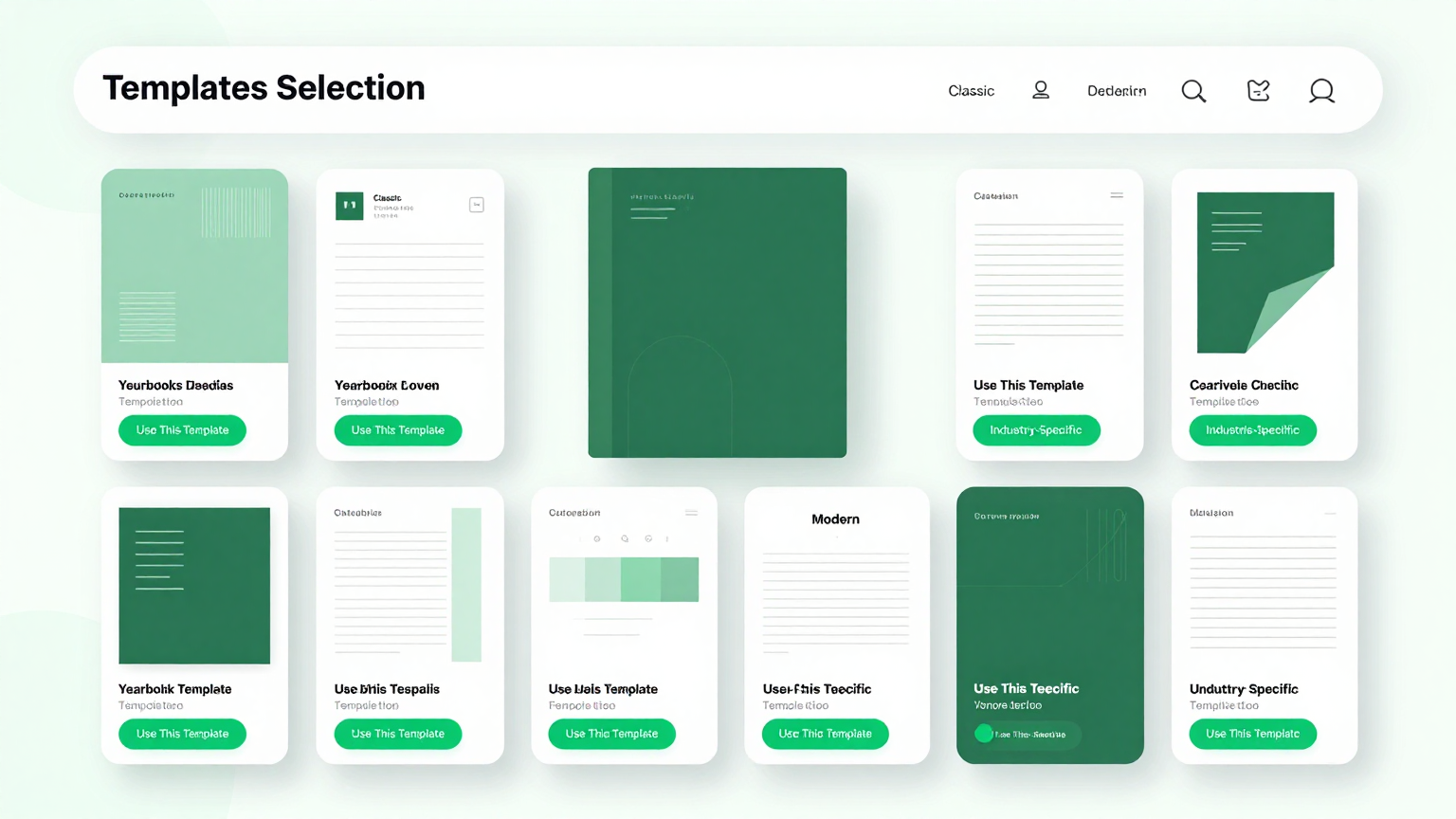 Template Selection Feature